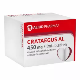 CRATAEGUS AL 450 mg plėvele dengtos tabletės, 50 vnt