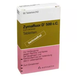 ZYMAFLUOR D 500 C C tabletės, 90 vnt