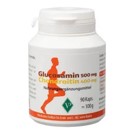Gliukozaminas 500 mg + chondroitinas 400 mg kapsulės, 90 vnt
