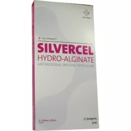 SILVERCEL Hidroalginatinis tvarstis 10x20 cm, 5 vnt