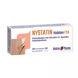NYSTATIN Holsten plėvele dengtos tabletės, 20 vnt
