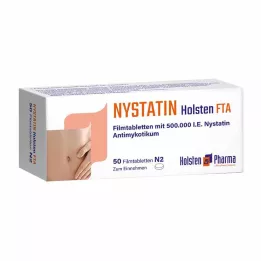 NYSTATIN Holsteno plėvelės dengtos tabletės, 50 valandų