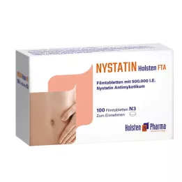 NYSTATIN Holsten plėvele dengtos tabletės, 100 vnt
