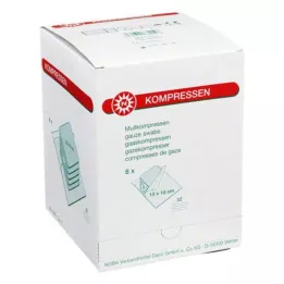 MULLKOMPRESSEN 10x10 cm sterilus 32 k., 8X5 vnt