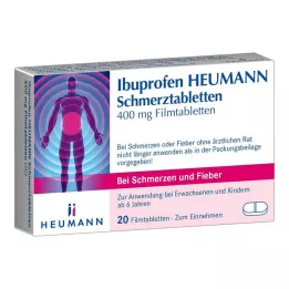 IBUPROFEN „Heumann Painnillers“ 400 mg, 20 valandų