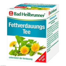 BAD HEILBRUNNER Riebalų skaidymo arbatos filtrų maišeliai, 8x1,8 g
