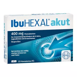 IBUHEXAL akut 400 plėvele dengtų tablečių, 10 vnt