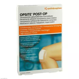 OPSITE Stulpelis-OP 8,5x9,5 cm tvarstis, 5 vnt