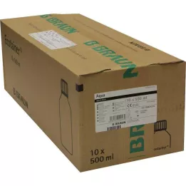 AQUA B.Braun skalavimo tirpalo plastikinis butelis, 10X500 ml