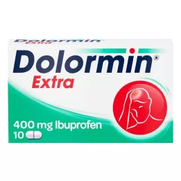 DOLORMIN papildomos plėvele dengtos tabletės, 10 vnt