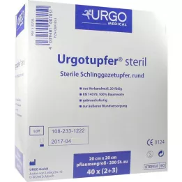 URGOTUPFER slyvos dydžio sterilus 2+3, 200 vnt