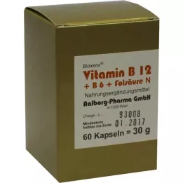 VITAMIN B12+B6+Folio rūgšties kompleksas N kapsulės, 60 vnt