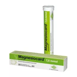 MAGNESIOCARD 7,5 mmol šnypščiosios tabletės, 20 vnt