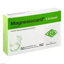 MAGNESIOCARD 7,5 mmol šnypščiosios tabletės, 50 vnt