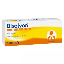 BISOLVON Tabletės nuo kosulio 8 mg, 50 vnt