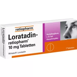 LORATADIN-ratiopharm 10 mg tabletės, 7 vnt