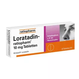 LORATADIN-ratiopharm 10 mg tabletės, 20 vnt
