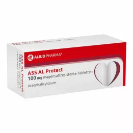 ASS AL Protect 100 mg skrandyje neirios tabletės, 100 vnt