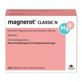 MAGNEROT CLASSIC N Tabletės, 200 vnt