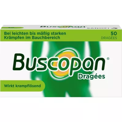 BUSCOPAN Dražė, 50 vnt