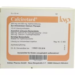 CALCIRETARD Ampulės, 5X10 ml