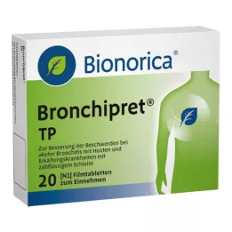 BRONCHIPRET TP Plėvele dengtos tabletės, 20 vnt