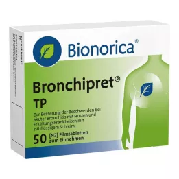 BRONCHIPRET TP Plėvele dengtos tabletės, 50 vnt