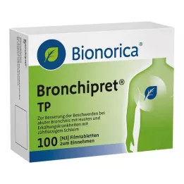 BRONCHIPRET TP Plėvele dengtos tabletės, 100 vnt