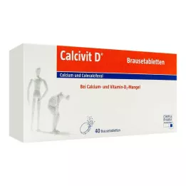 CALCIVIT D putojančios tabletės, 40 vnt