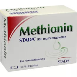 METHIONIN STADA 500 mg plėvele dengtos tabletės, 50 vnt