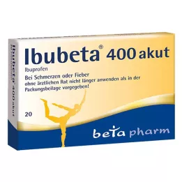 IBUBETA 400 ūmių plėvele dengtų tablečių, 20 vnt