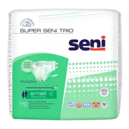 SUPER SENI Trio šlapimo nelaikymo kelnės 1 S dydis, 10 vnt