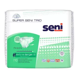 SUPER SENI Trio nelaikymo kelnės 4 XL dydis, 10 vnt