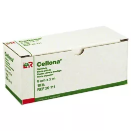 CELLONA Gipsiniai tvarsčiai 8 cmx2 m, 10 vnt