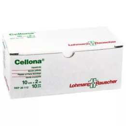 CELLONA Gipsiniai tvarsčiai 10 cmx2 m, 10 vnt