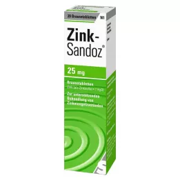 ZINK SANDOZ Šnypščiosios tabletės, 20 vnt