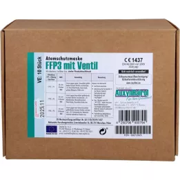 MUNDSCHUTZ FFP3 su vožtuvu, 10 vnt