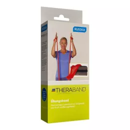 THERA BAND Kelionė 2,5 m vidutinio stiprumo raudona, 1 vnt