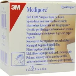MEDIPORE Hipoalerginė fiksavimo vilna.5cmx10m 2991NP-1, 1 vnt