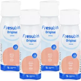 FRESUBIN ORIGINAL DRINK Persikų gėrimo butelis 6X4X200 ml