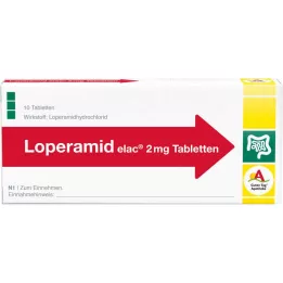 LOPERAMID elac 2 mg tabletės, 10 vnt