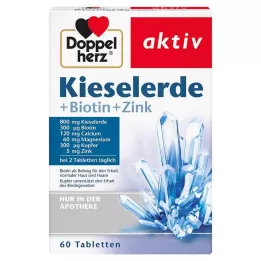 DOPPELHERZ Silicis+Biotinas+Cinkas Tabletės, 60 vnt