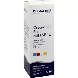 DERMASENCE Kremas turtingas LSF 15, 50 ml