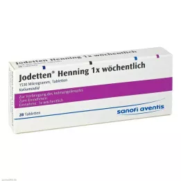 JODETTEN Henning 1x savaitės tabletės, 28 vnt