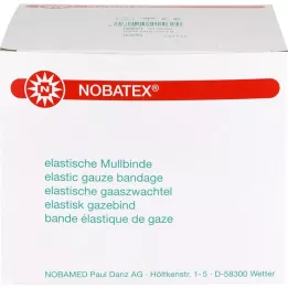 NOBATEX Elastiniai marlės tvarsčiai 6 cmx4 m nesupakuoti, 50 vnt