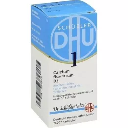 BIOCHEMIE DHU 1 Calcium fluoratum D 3 tabletė, 80 vnt