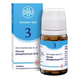 BIOCHEMIE DHU 3 Ferrum phosphoricum D 12 tablečių, 80 vnt