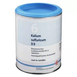 BIOCHEMIE DHU 6 Kalium sulfuricum D 3 tabletės, 1000 vnt