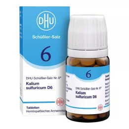 BIOCHEMIE DHU 6 Kalium sulfuricum D 6 tabletės, 80 vnt