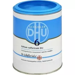 BIOCHEMIE DHU 6 potassium sulfuricum D 12 tablečių, 1000 vnt